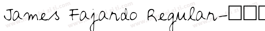 James Fajardo Regular字体转换
